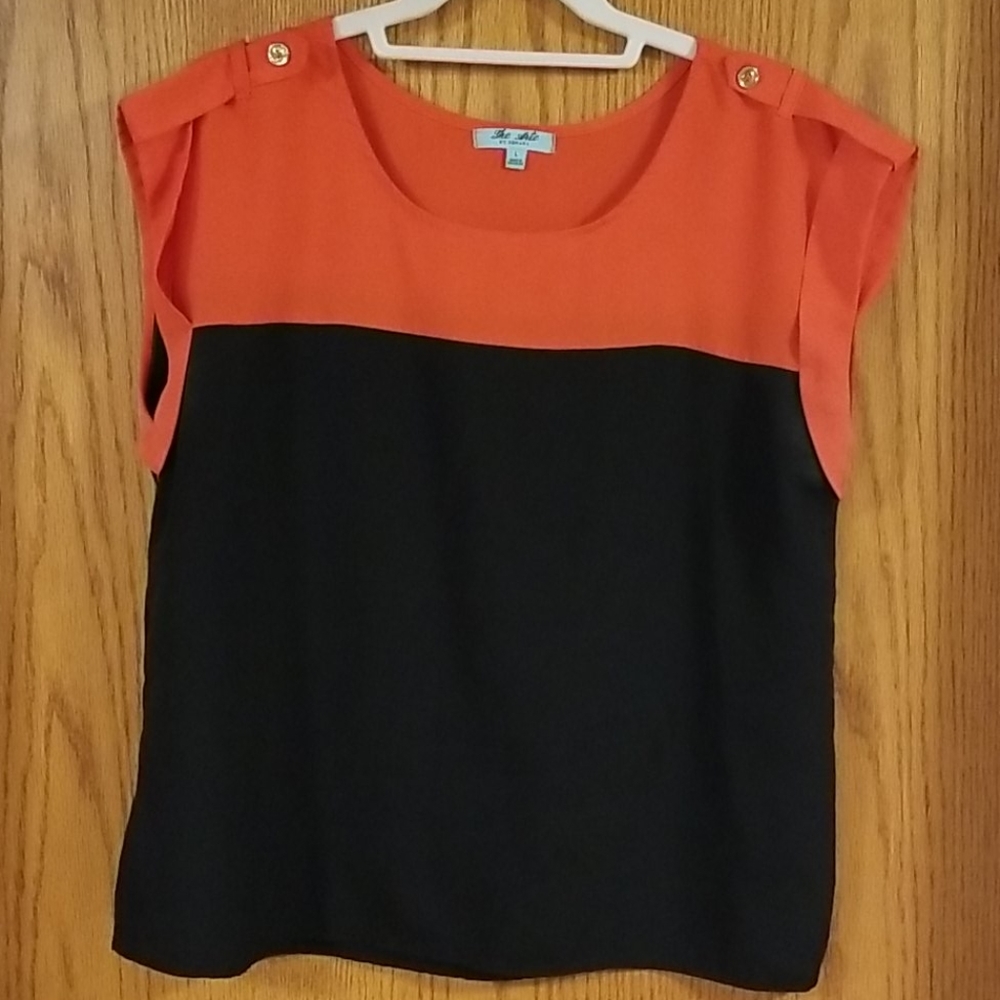 The Arte by Zenana color block blouse LARGE
